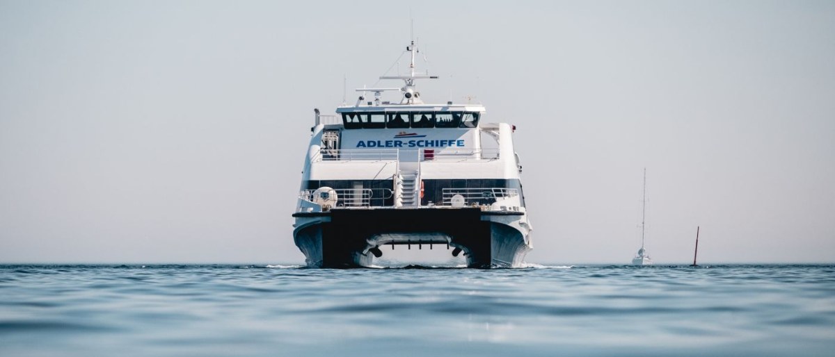 Schiffsverbindung von der Insel Helgoland nach Nordstrand